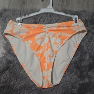 NWT Orange Floral Bikini Bottom